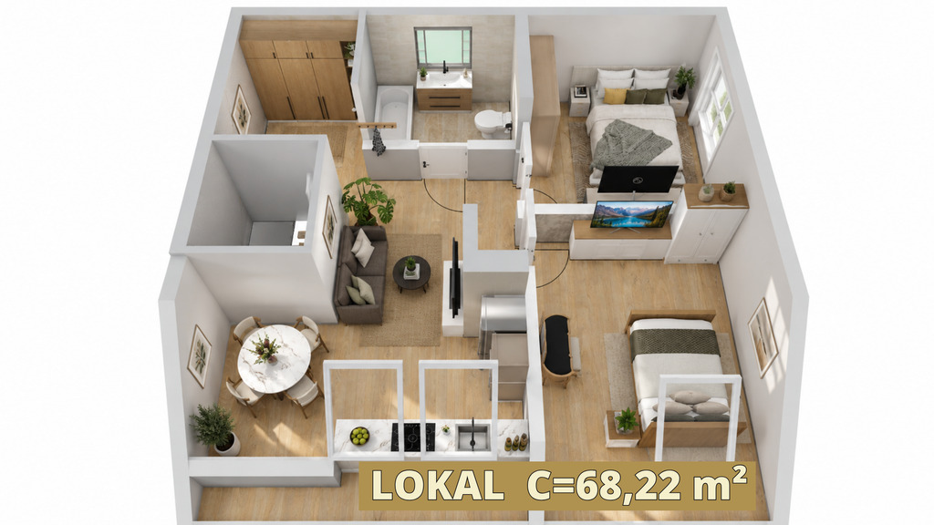 3 Mieszkania lub 2 Poziomy dla rodziny | 140m2 (14)