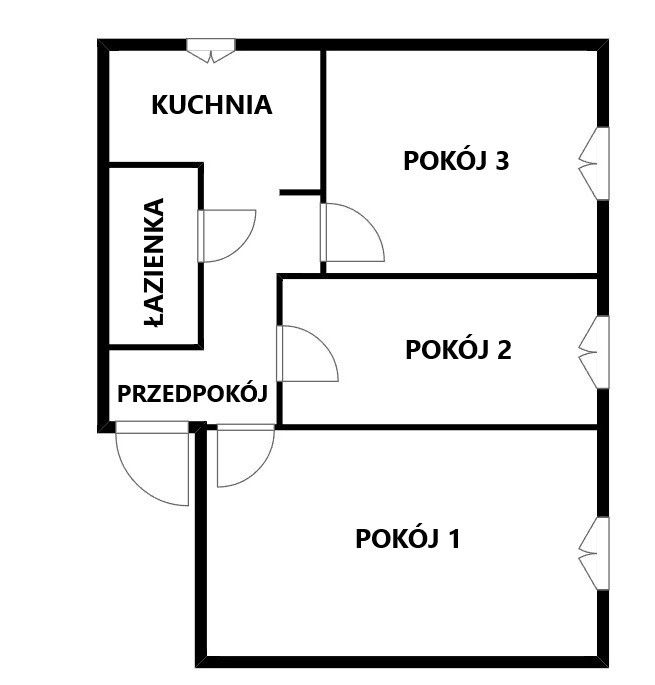3 pokoje, WYSOKI PARTER, 51,6 m2, Wyspiańskiego 15 (14)