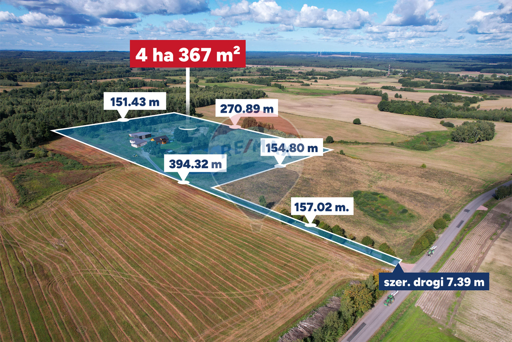Siedlisko 4,04 ha z domem i zabudowaniami (2)