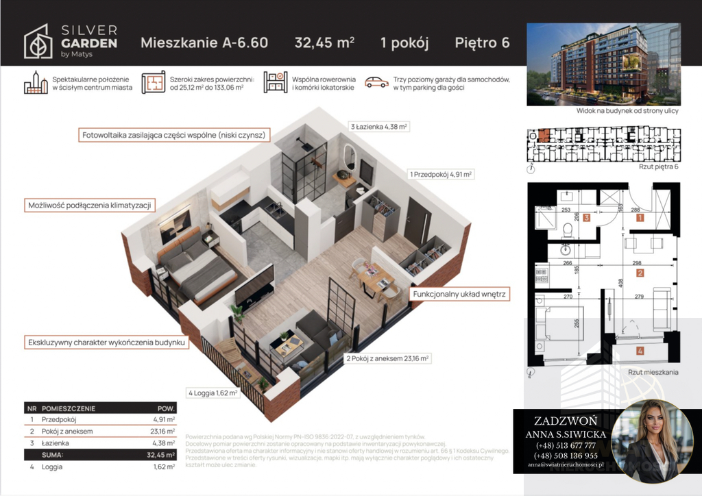Apartament z wyjątkową iluminacją ogrodu! (9)