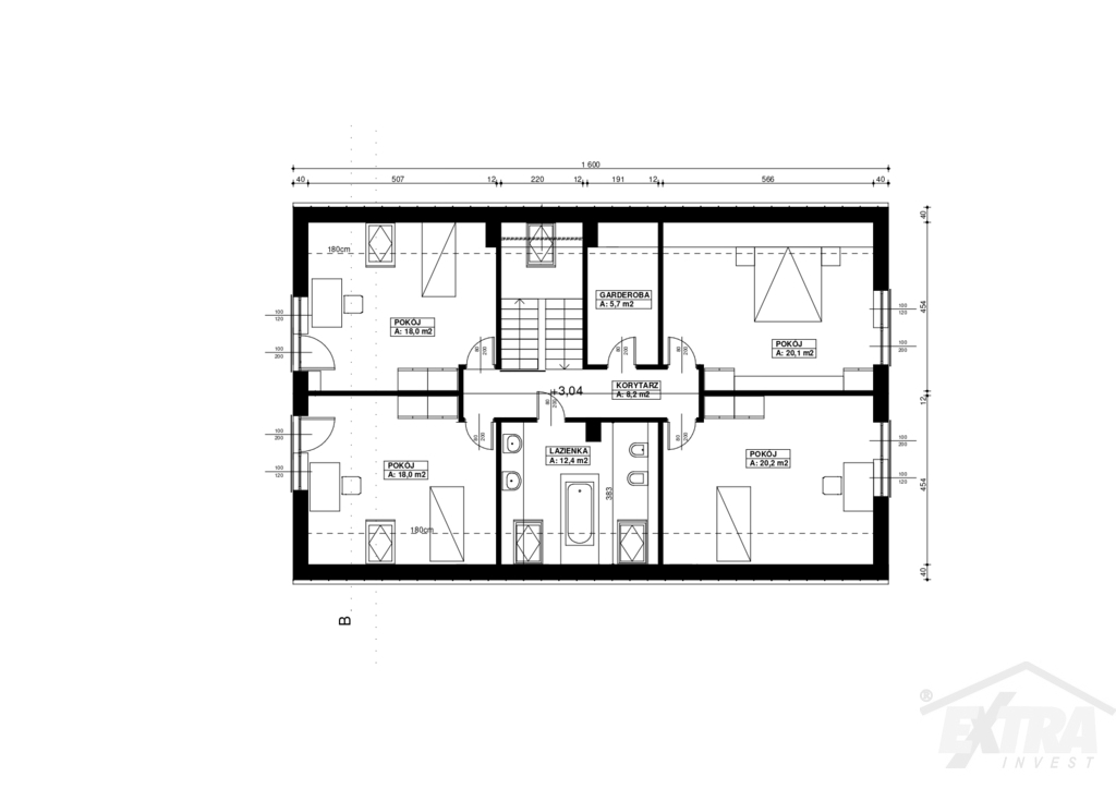 Działka 900 m2 |projekt domu 227,66 m2 | Szczecin Płonia (10)