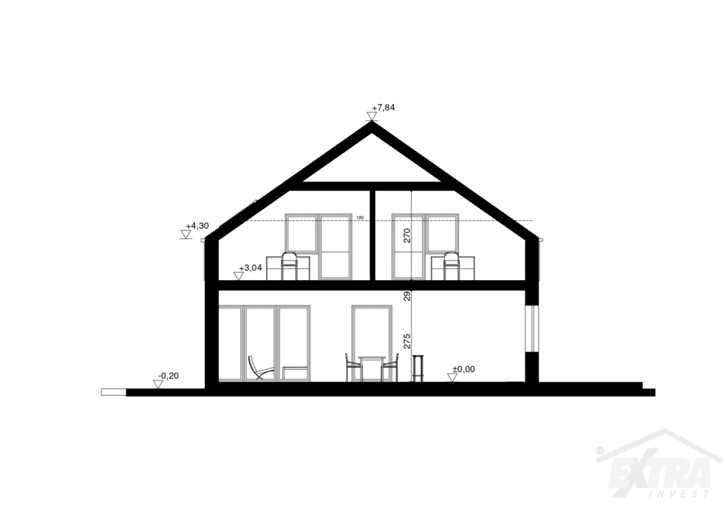 Działka 900 m2 |projekt domu 227,66 m2 | Szczecin Płonia (11)