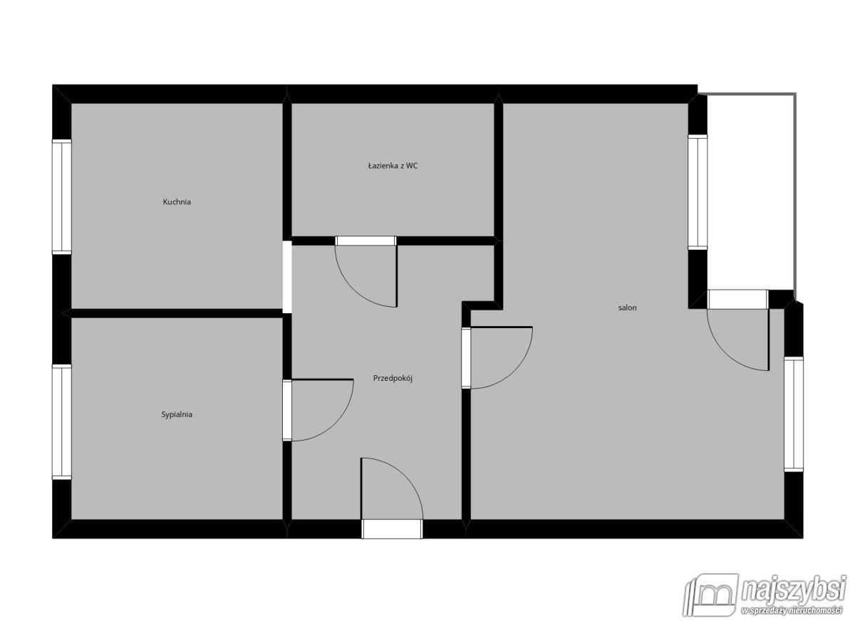 Mieszkanie 43,8 m2 z balkonem w Połczynie-Zdroju (18)