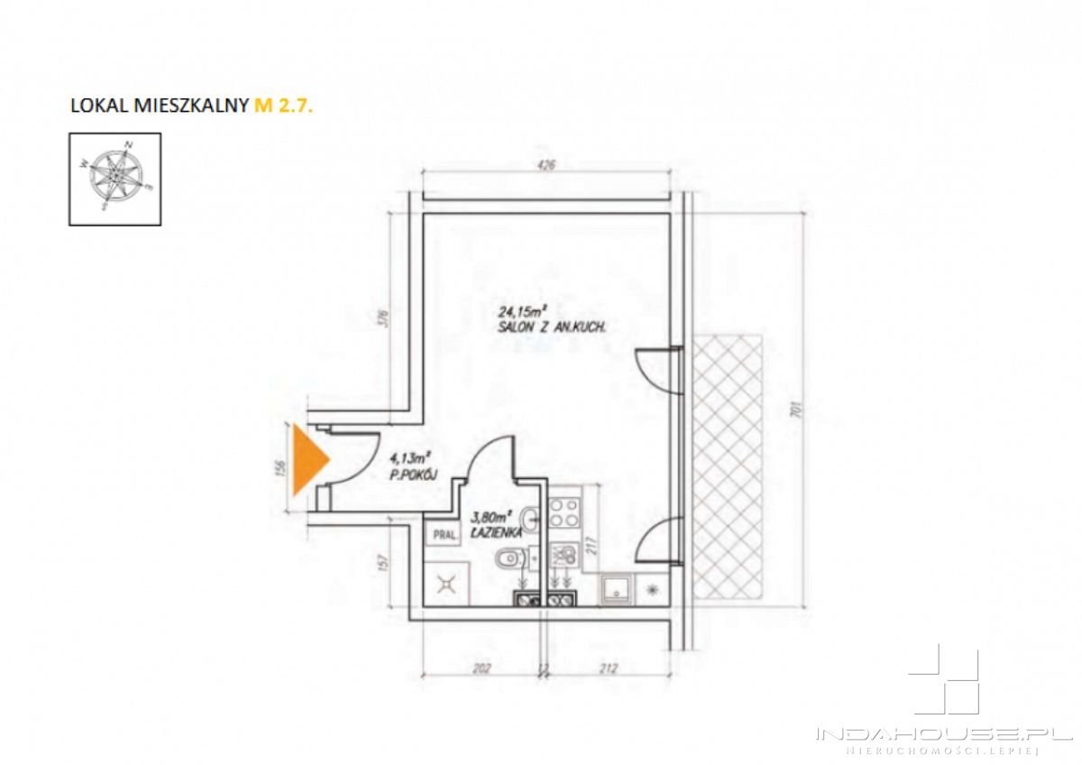 Mieszkanie nad morzem. Apartament 2 pokojowy z bal (5)