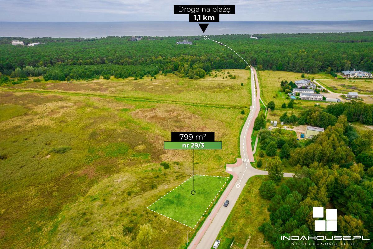 Działka w Ustce 1.1 km do plaży (1)