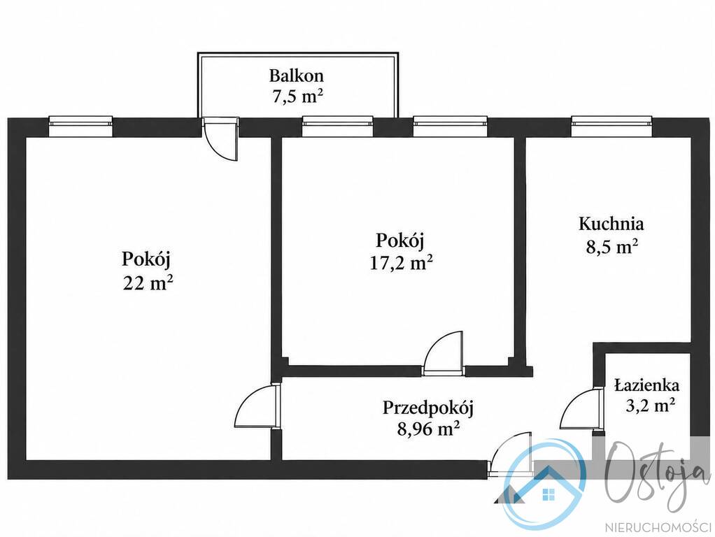 2 pokoje z balkonem w centrum Szczecina (12)