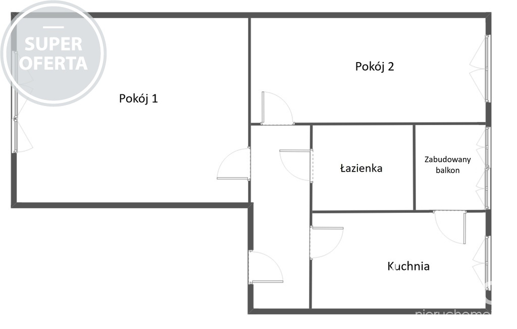 3 pokoje na Niebuszewie, 2 piętro (7)