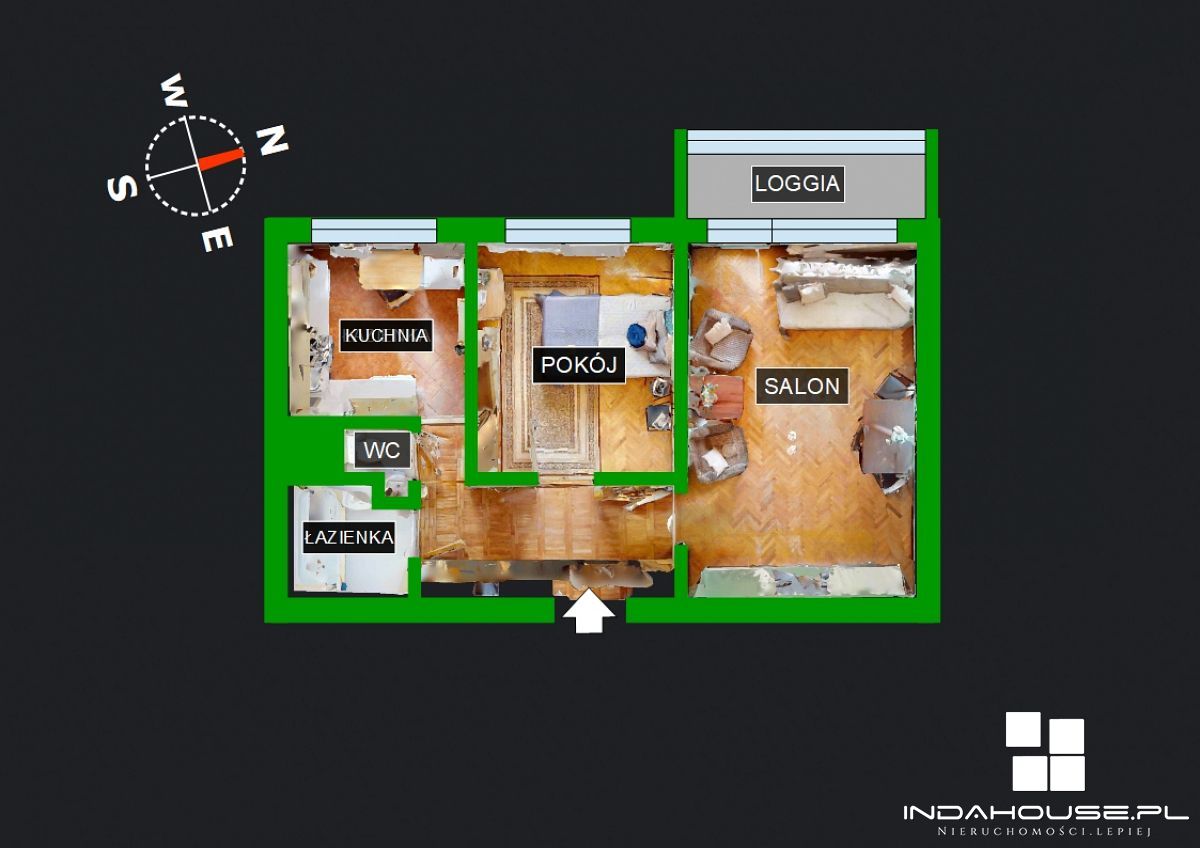 2 pokojowe, I p. Loggia, Spółdzielcze własnościowe (9)