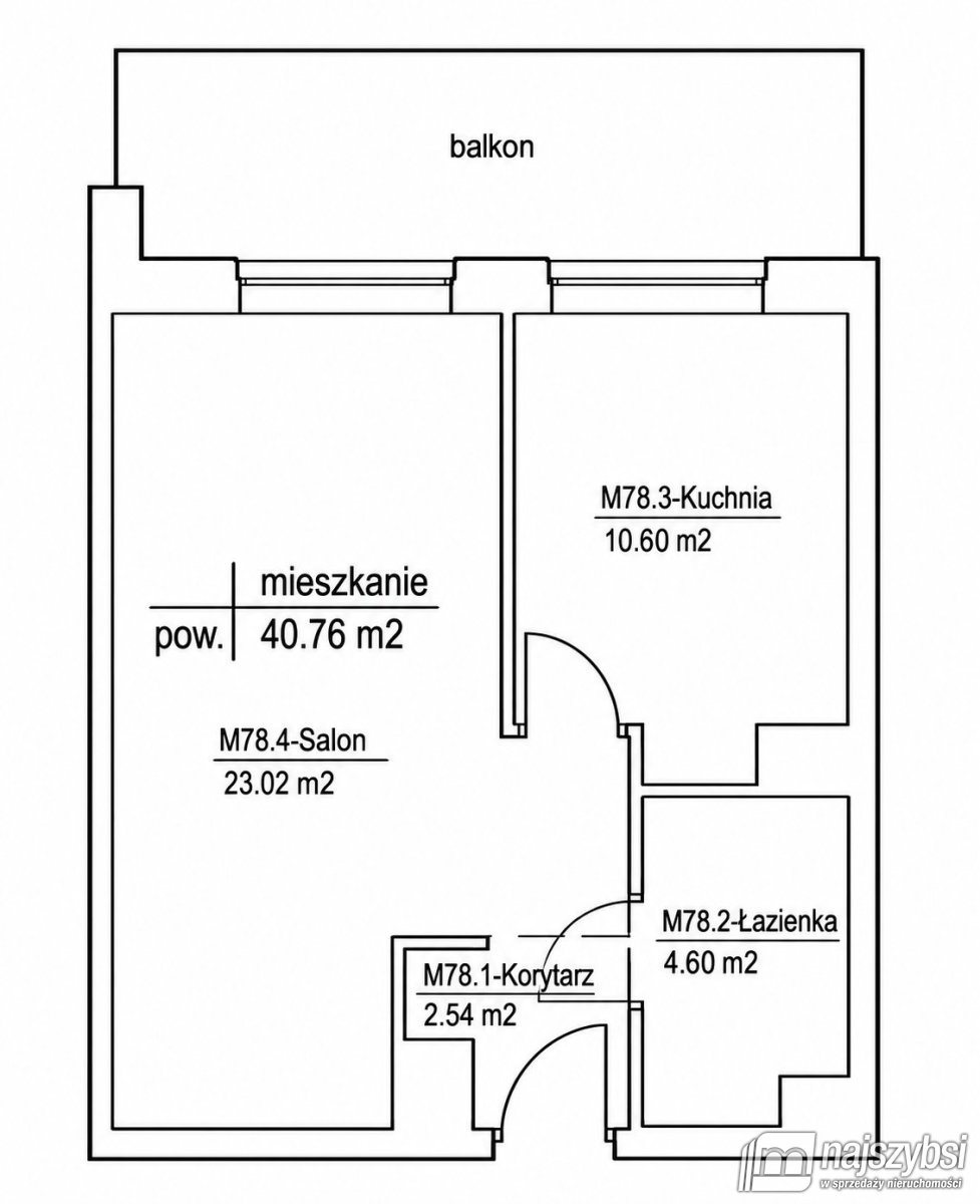 Kołobrzeg-mieszkanie 40,76 m2 przy Centrum miasta! (25)