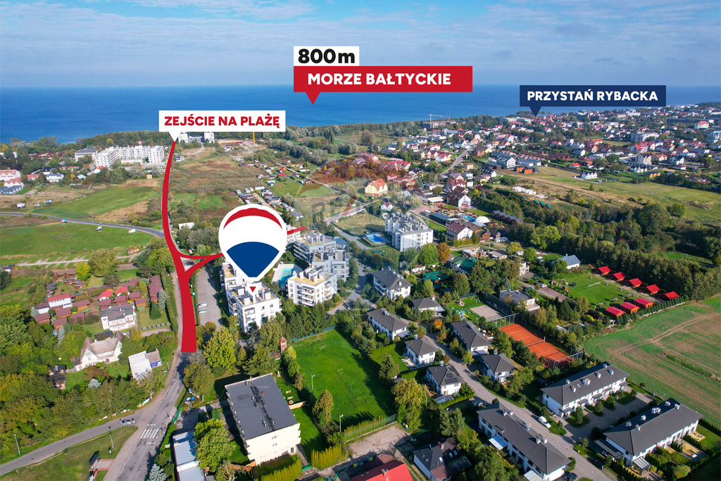 Apartament nad Bałtykiem | 48 m2 + balkon | Basen | 800 m od plaży (1)