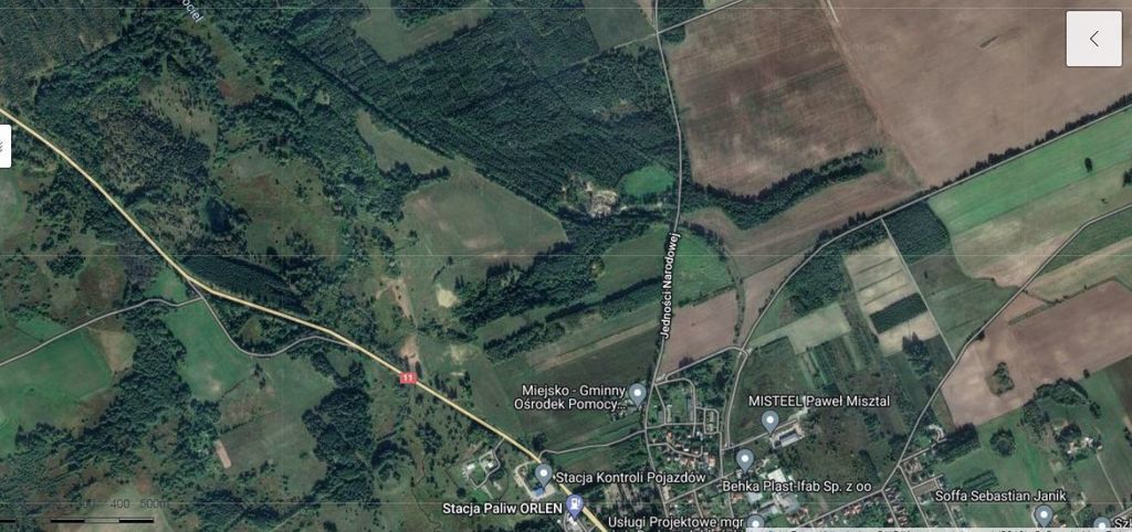 Działka 2.3103ha,m.Bobolice,las,dr.asfaltowa. (9)