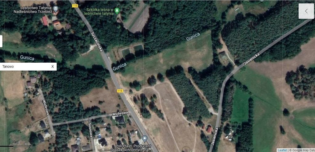 Działka Tanowo,gm.Police 1.74ha,plan-usługi,dr asf (1)