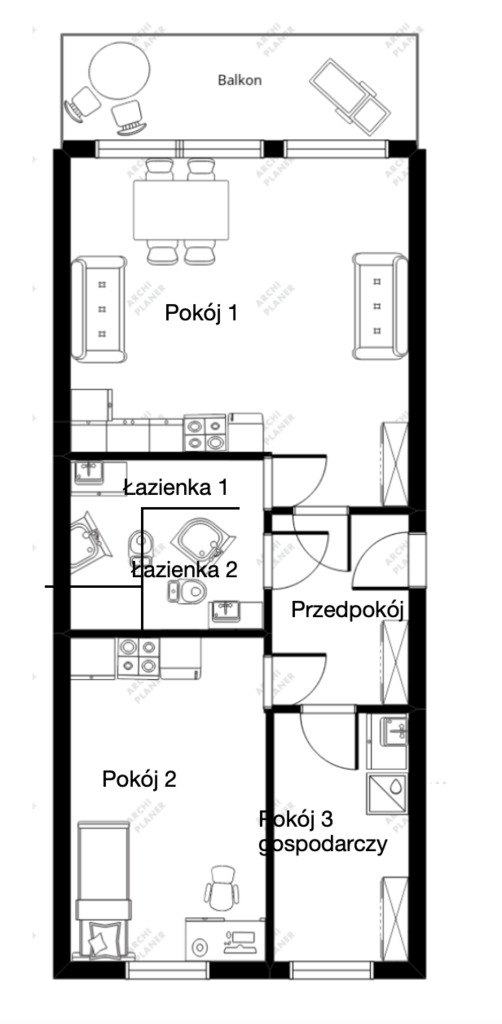 Na sprzedaż 3 pokojowe mieszkanie w Kołobrzegu (20)