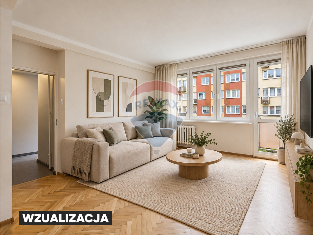 Mieszkanie 46 m2, spółdzielcze własnościowe prawo, I piętro, balkon! (2)