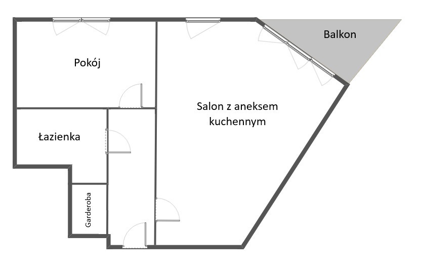 2 pokoje, Śródmieście, balkon,winda, 2010r.b. (12)