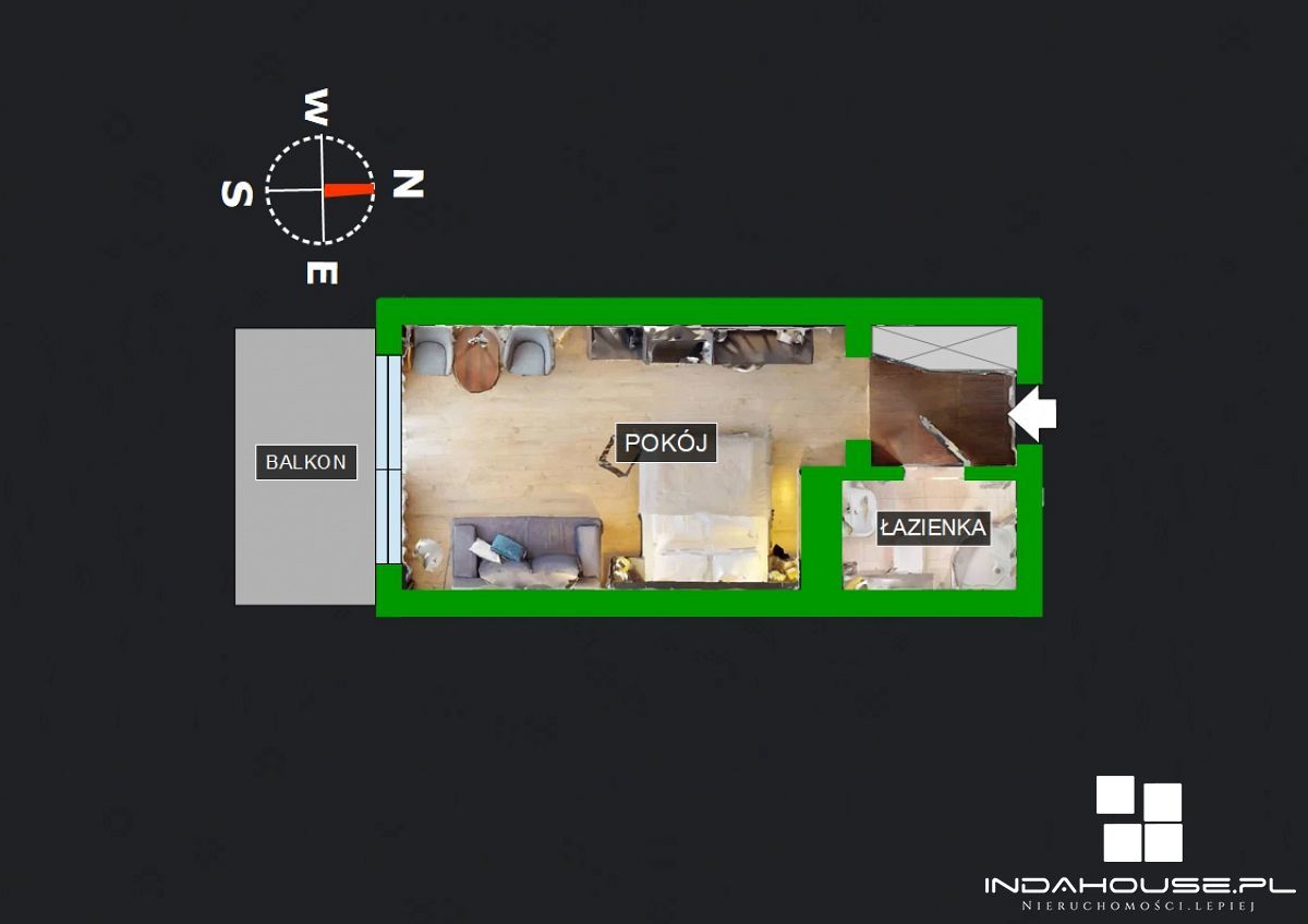 Apartament w Diva Spa. 1 pokój, 7 p. balkon (6)