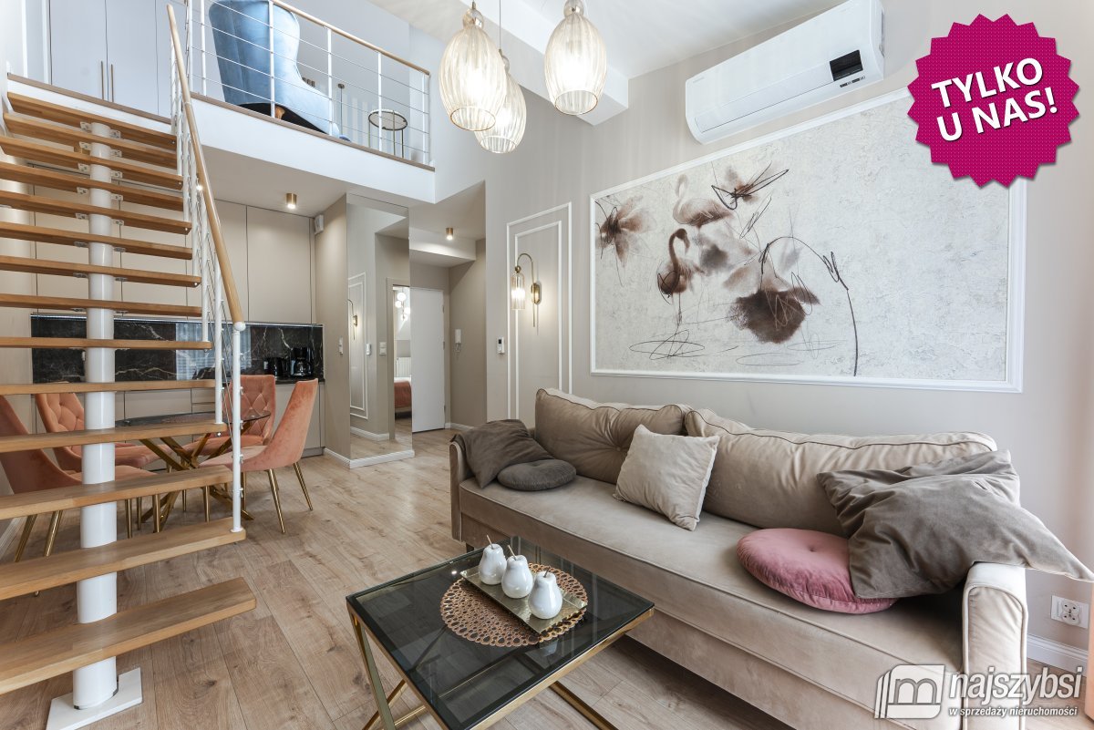 SIANOŻĘTY-APARTAMENT DWUPOZIOMOWY 600m OD MORZA ! (1)